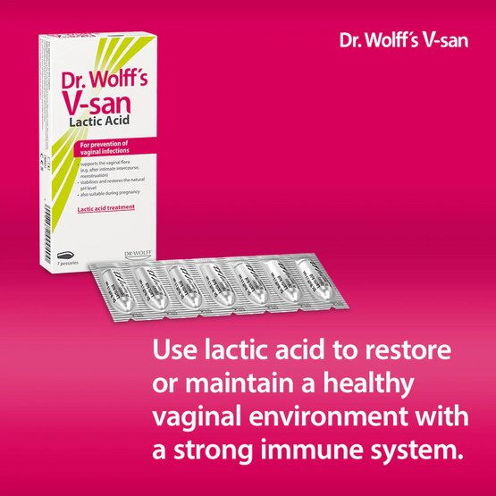 Dr. Wolff’s V-san Lactic Acid 7 pessaries