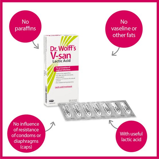 Dr. Wolff’s V-san Lactic Acid 7 pessaries