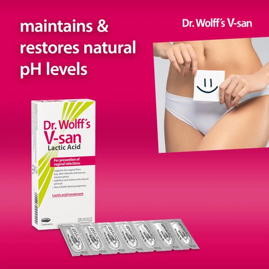 Dr. Wolff’s V-san Lactic Acid 7 pessaries