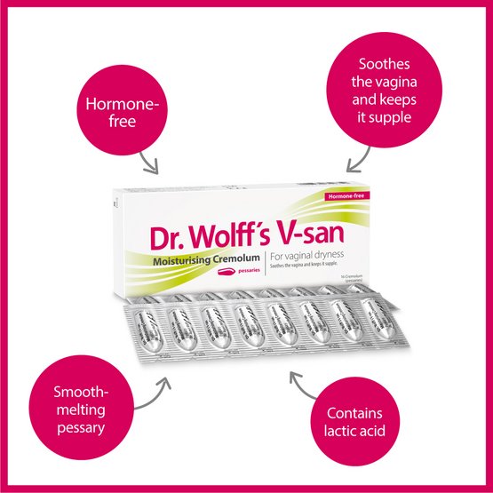Dr. Wolff's V-san Moisturising Cremolum (Pessaries)