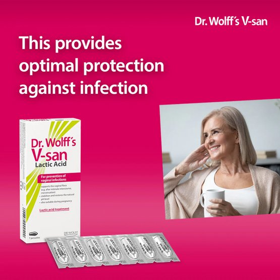 Dr. Wolff’s V-san Lactic Acid 7 pessaries